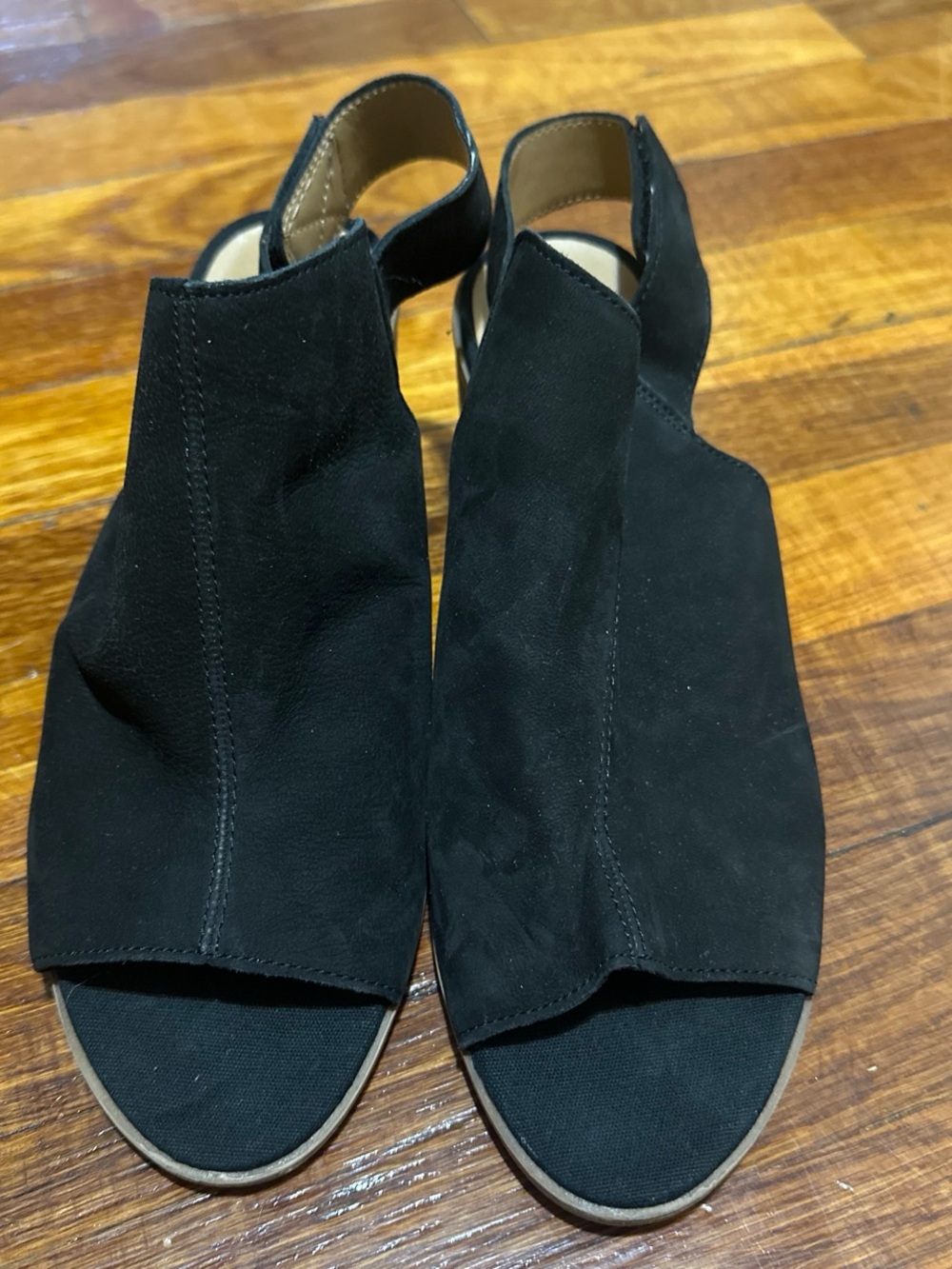 Franco Sarto Black Open-Toe Slingback Heeled Sandal - Women - Picture 2 of 4